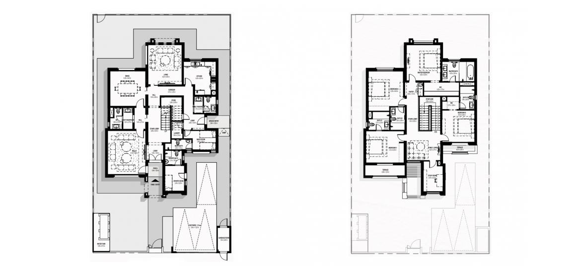 Apartment floor plan «378SQM», 4 bedrooms in FAY ALREEMAN