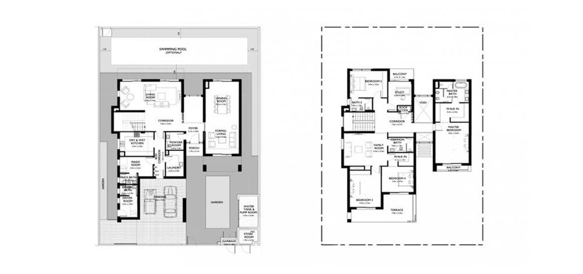 Apartment floor plan «475SQM», 4 bedrooms in THE DAHLIAS